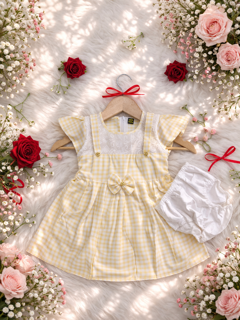 👶 Cute Baby Cotton Dress Set (5 month-2 years) 💖 Soft & Comfortable