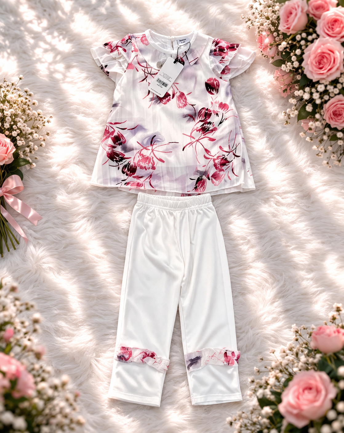 👗 Girls Fancy Top-Tice Set