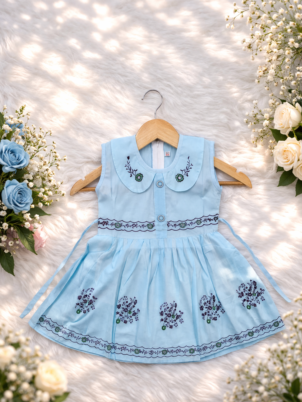 👶 Cute Baby Cotton Dress Set (3-6 years) 💖 Soft & Comfortable